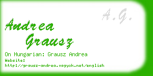 andrea grausz business card